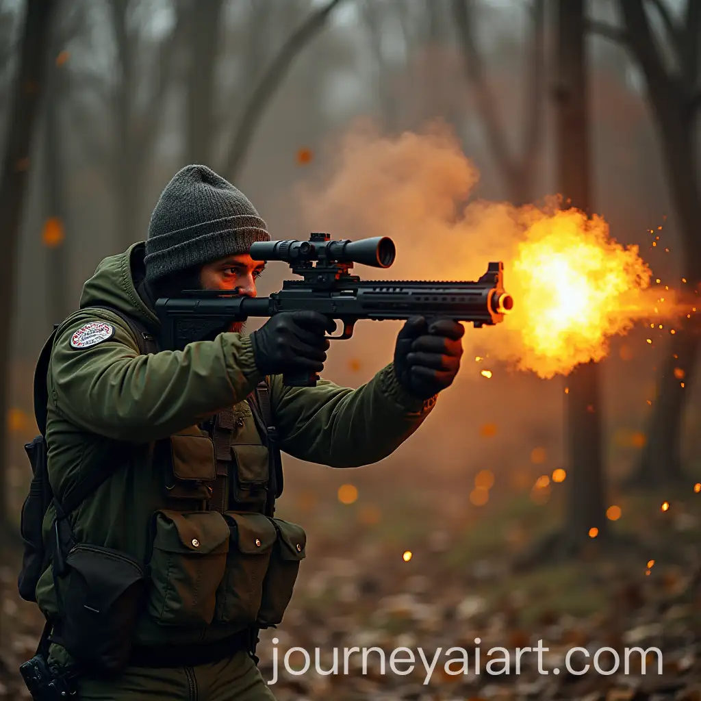 Intense-Scene-of-Gunshots-in-Urban-Environment