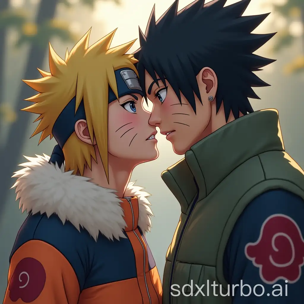 Photorealistic-Naruto-and-Sasuke-Cosplay-with-Romantic-Gesture