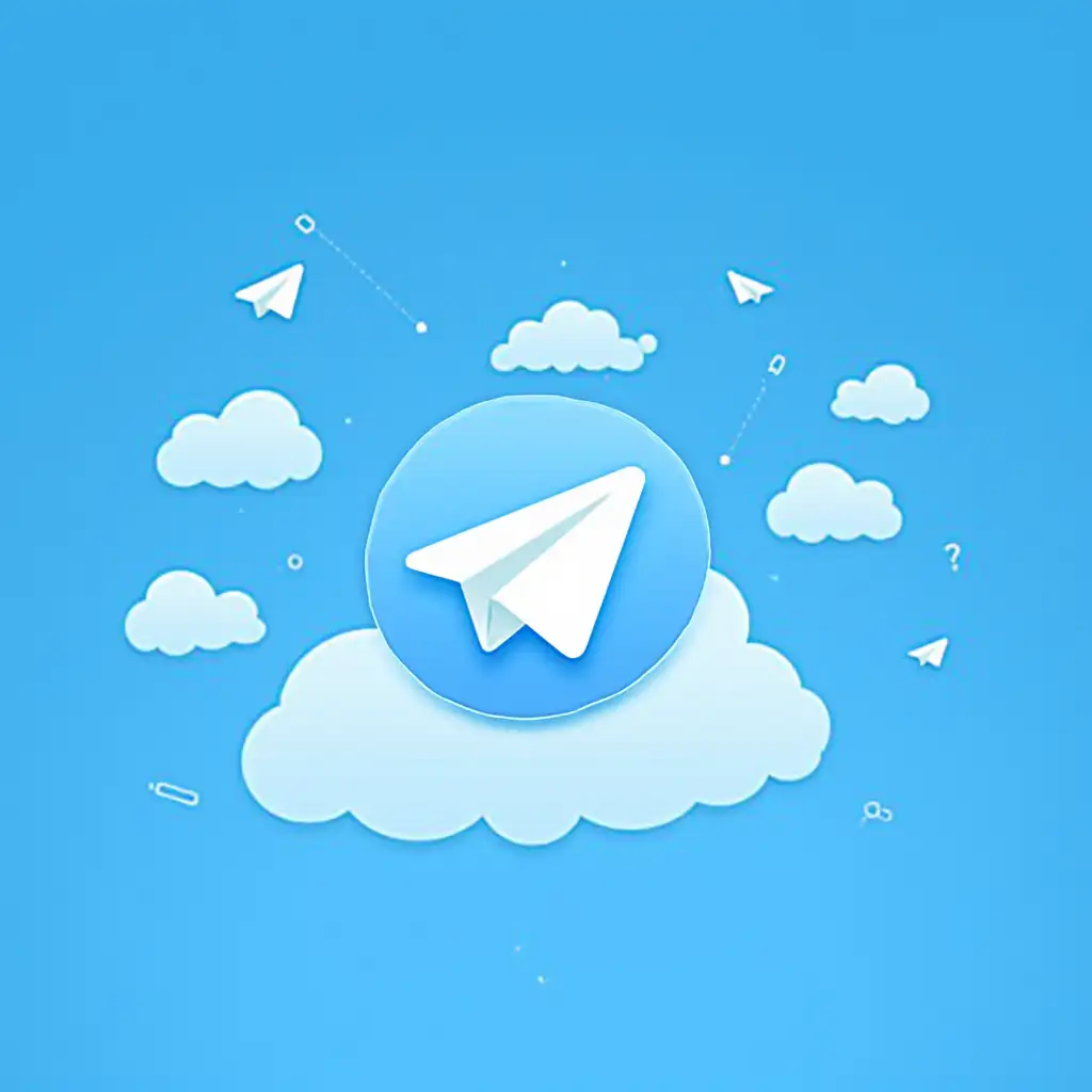 Topic: Telegram, Useful tips, Image: Telegram logo, advice and instructions for use, bright and clear design. Environment: Colorful indigo fond, clear and readable texts and icons, emphasis on visual elements.