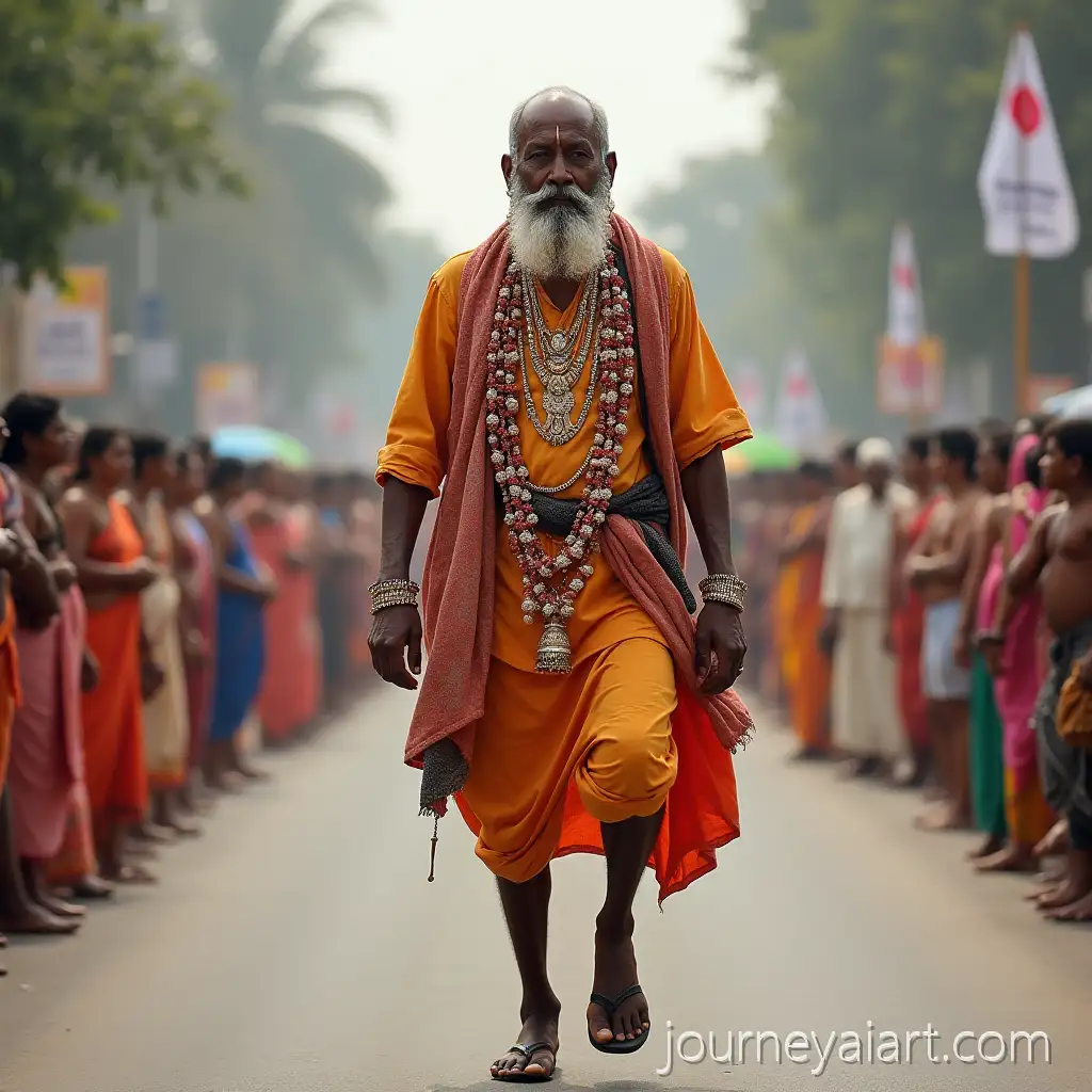 Brahmin-Priest-AdornAI-Image-Expansioned-with-Ornaments-Walking-on-All-Fours-in-Public