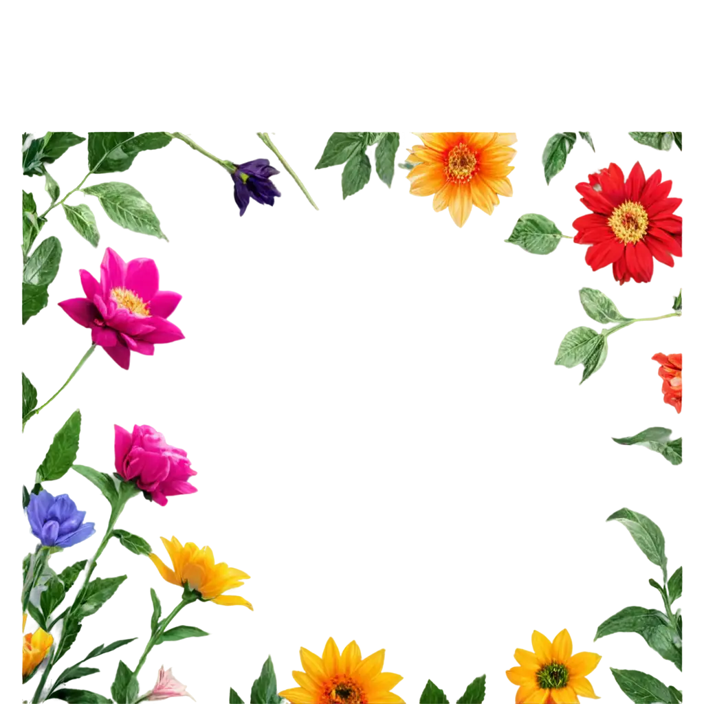 Vibrant-Colorful-Flowers-PNG-HighQuality-Image-for-Various-Creative-Uses