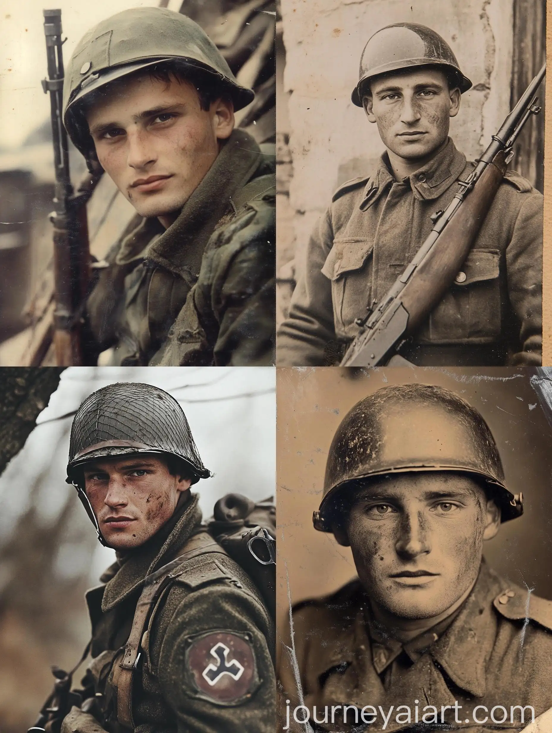 German-Soldier-from-World-War-II-Vintage-Photograph