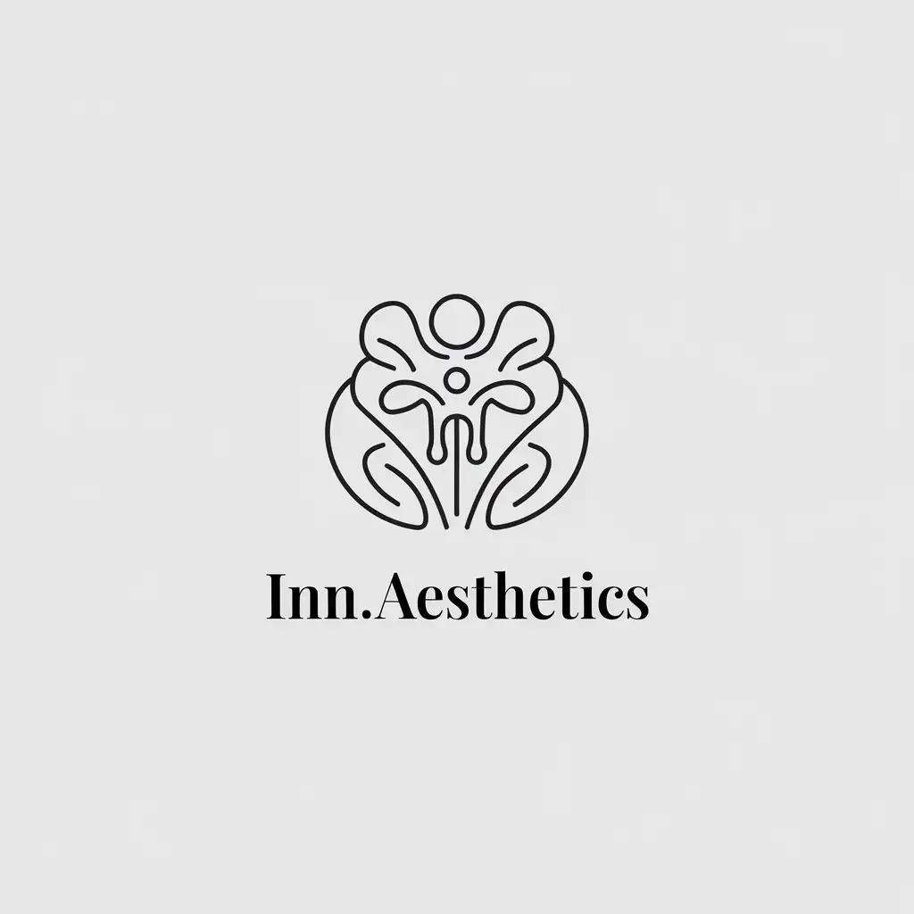 LOGO Design for innaesthetics Minimalistic Beauty Centre with Clear Background