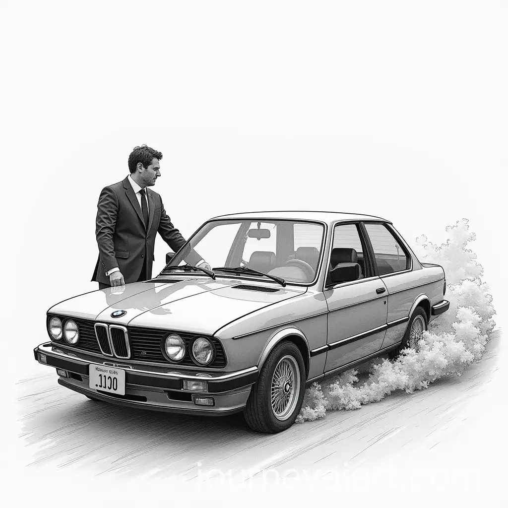 Dynamic-BMW-Car-CrashAI-Image-Prompt-Expansion-Drawing-Featuring-Spader-Man-and-Black-Man-Bens