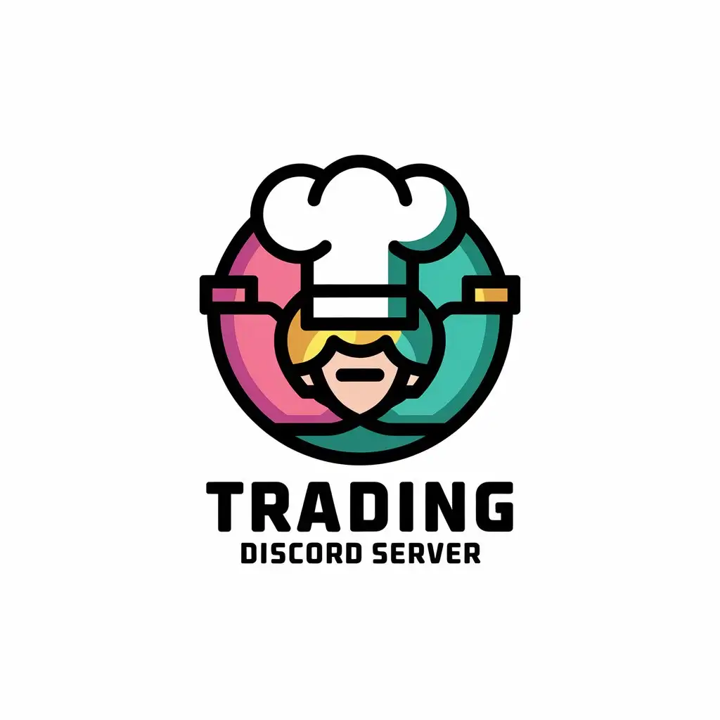 LOGO Design for Trading Discord Server Vector Logo Featuring Chef Hat on Clear Background