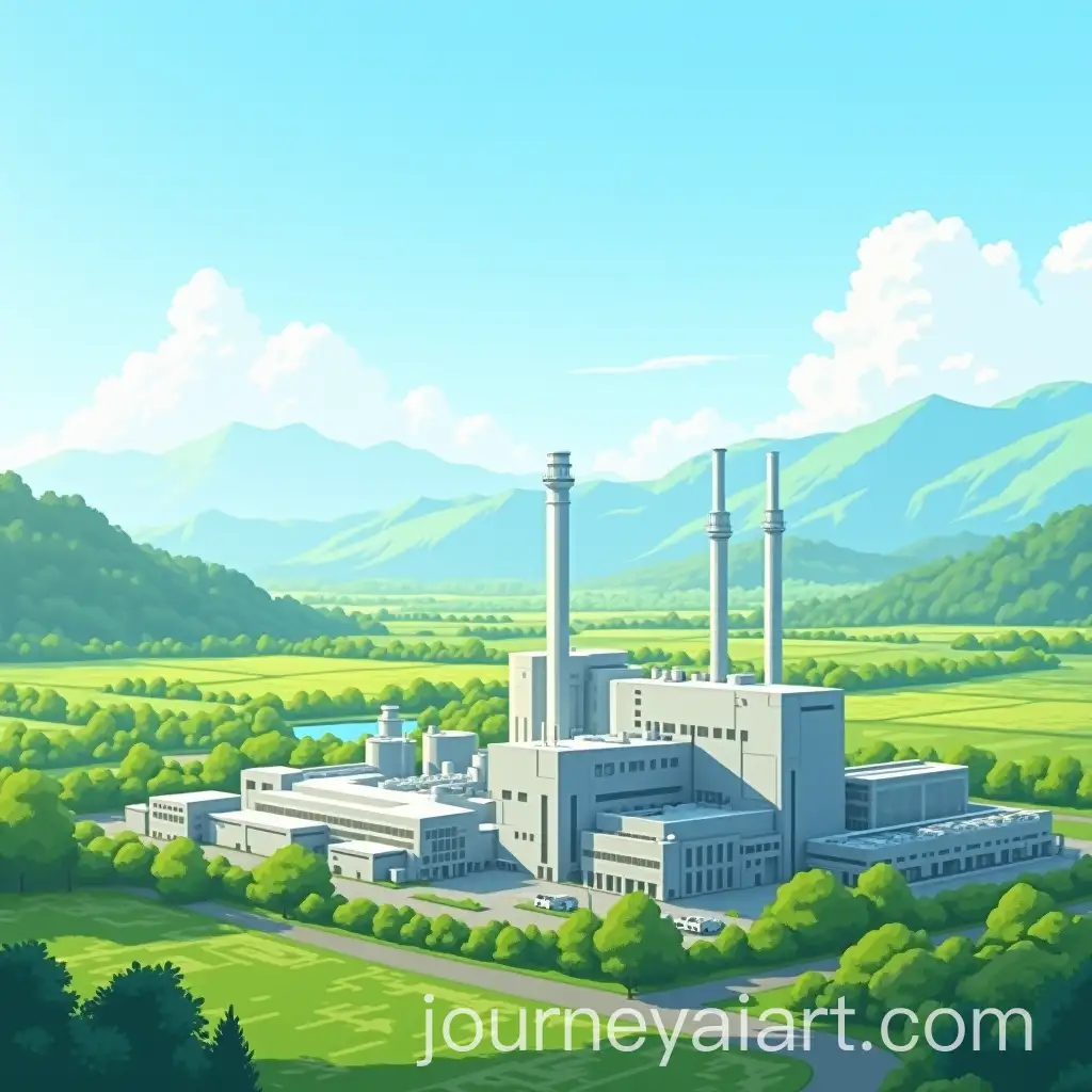 Harmonious-Industrial-Landscape-Modern-Factories-Amidst-Lush-Greenery