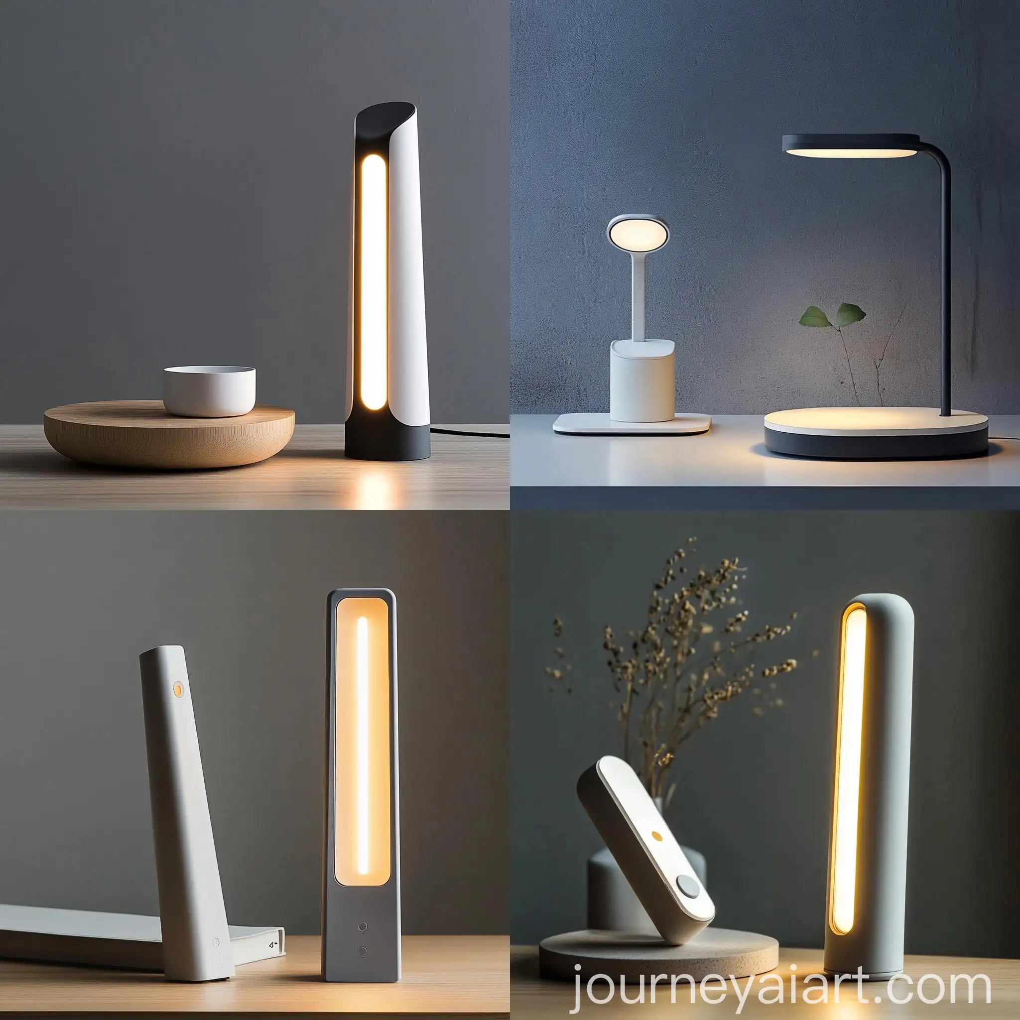 Sleek-Minimalist-Electronics-with-Handheld-and-Table-Lamps
