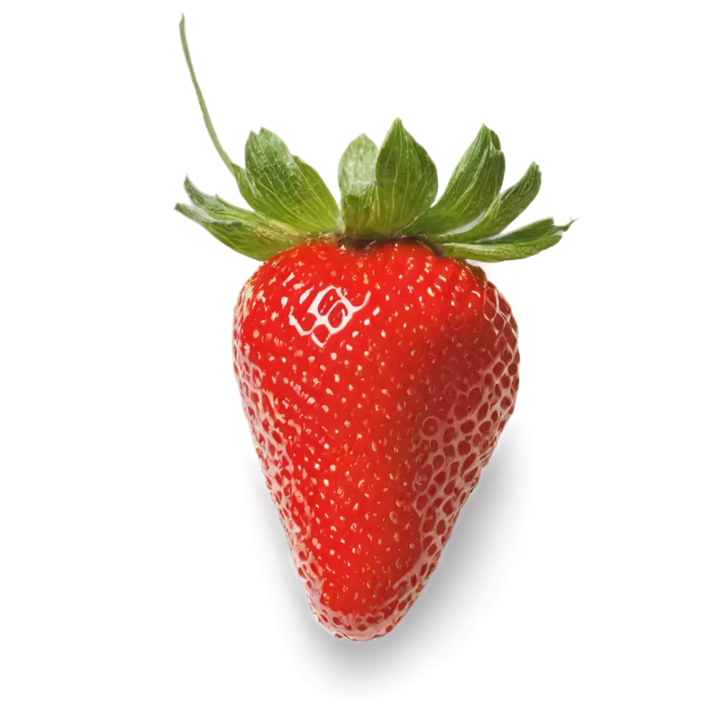 HighQuality-PNG-of-a-Single-Big-Strawberry-for-Digital-Use