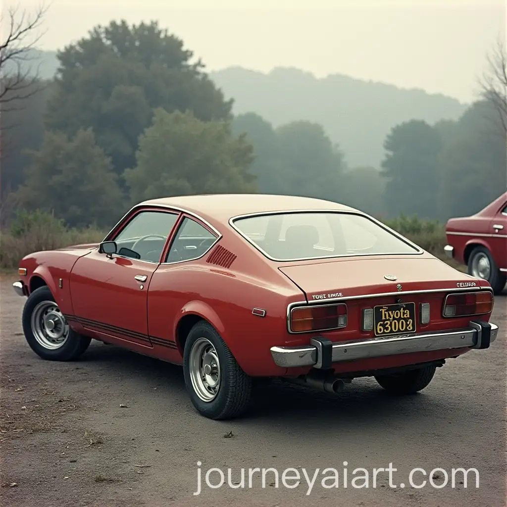 Toyota-Celica-GT-1974-with-Toyota-Corona-1977-Fastback-Roof-Side-Rear-View