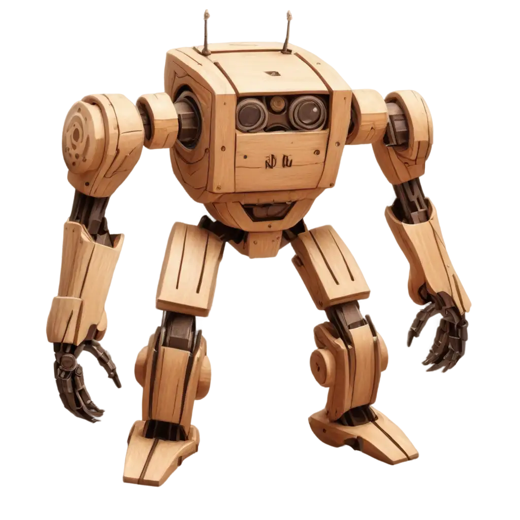 Anime-Styled-Wooden-Robot-PNG-for-RPG-Enemy-Design-HighQuality-Digital-Image