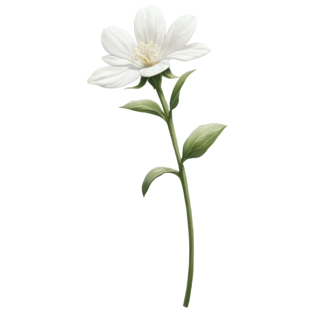 Realistic-Little-White-Flower-PNG-Image-with-No-Background-Perfect-for-Various-Design-Projects