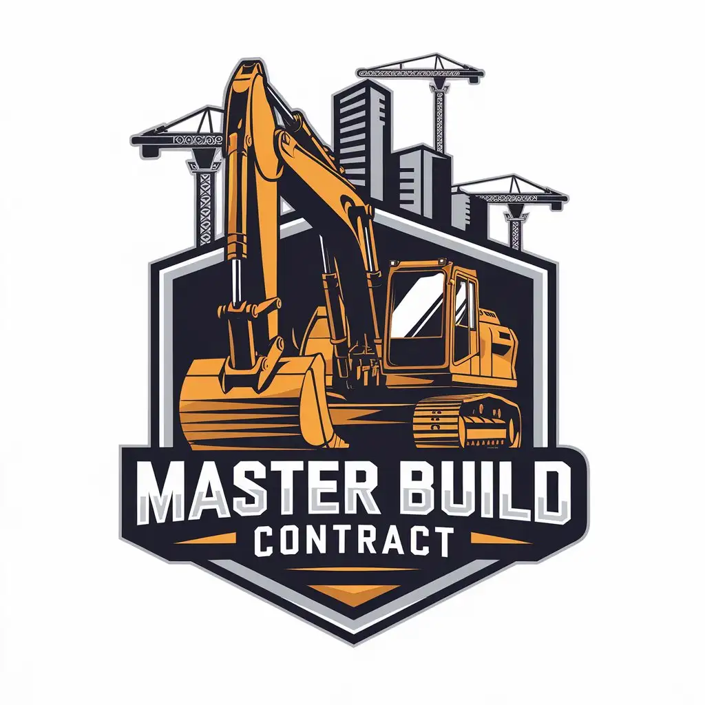 LOGO Design for Master Build Contract Excavator and Building Construction Theme