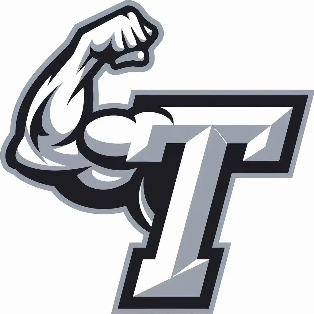 LOGO Design for TT Strong Arm Symbol for Sports Fitness Industry