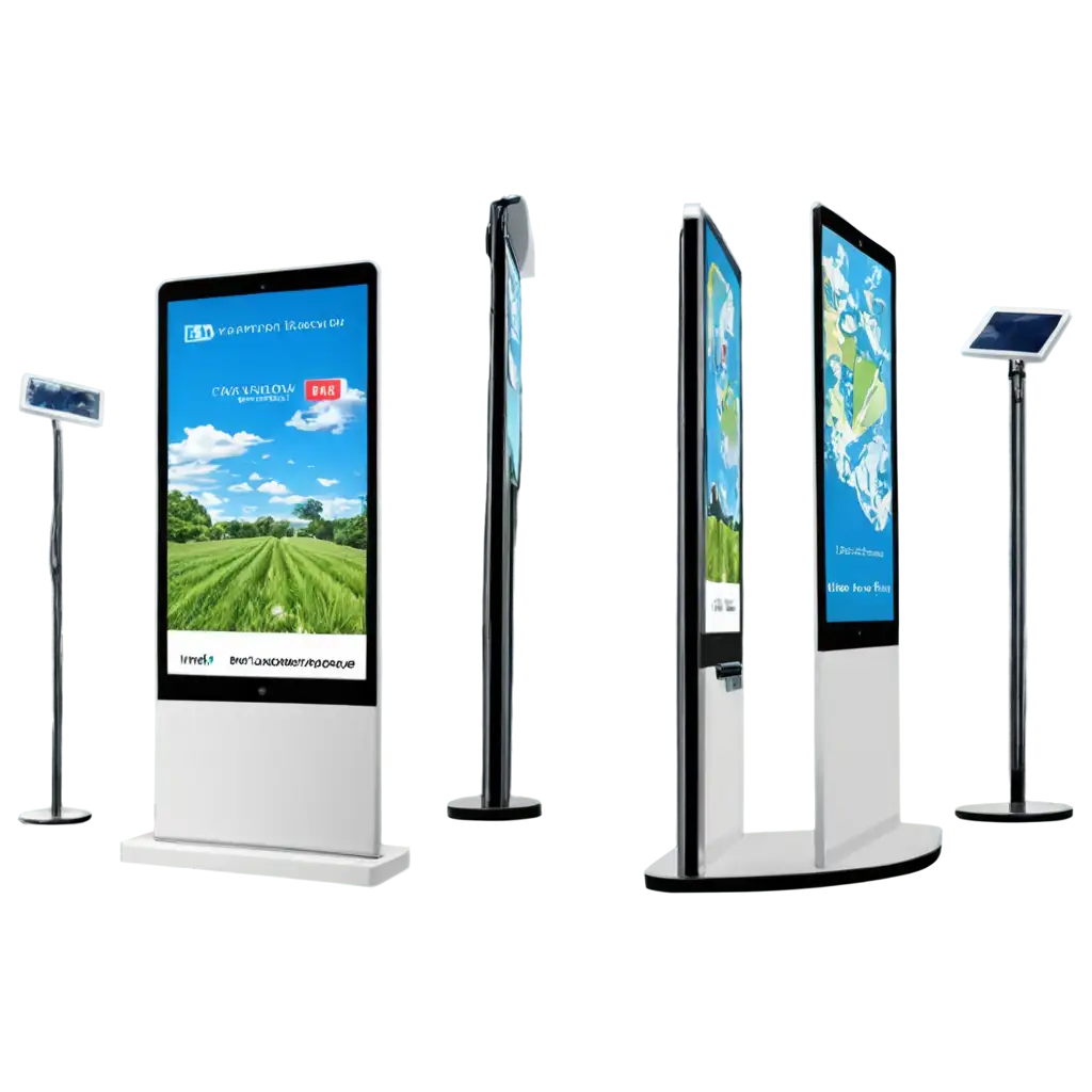 Smart-Information-Advertisement-Billboards-PNG-with-WiFi-and-Phone-Chargers-for-City-Designs