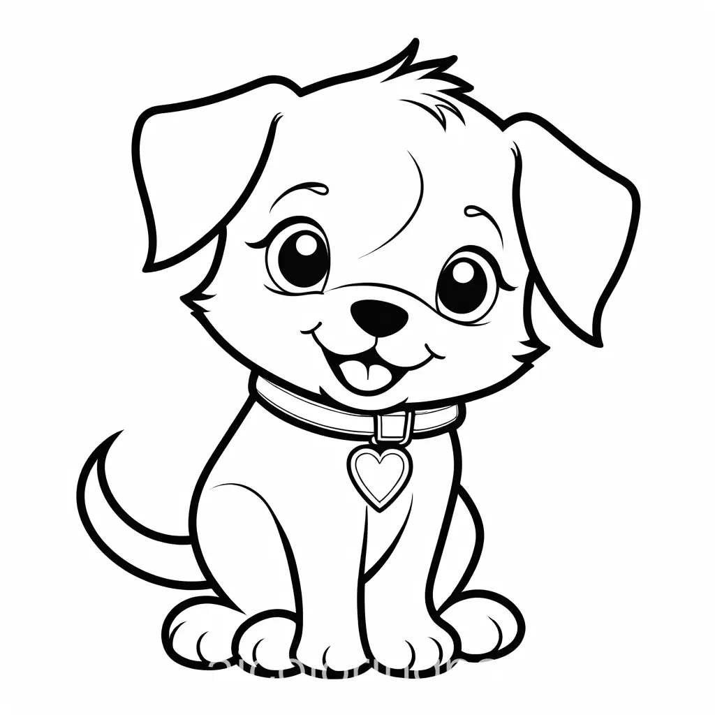 Smiling-Cute-Dog-Coloring-Page-for-Toddlers