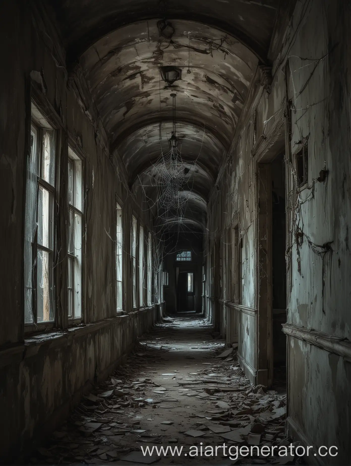 Moonlit-Abandoned-Mansion-Corridor-with-Cracks-and-Spider-Webs