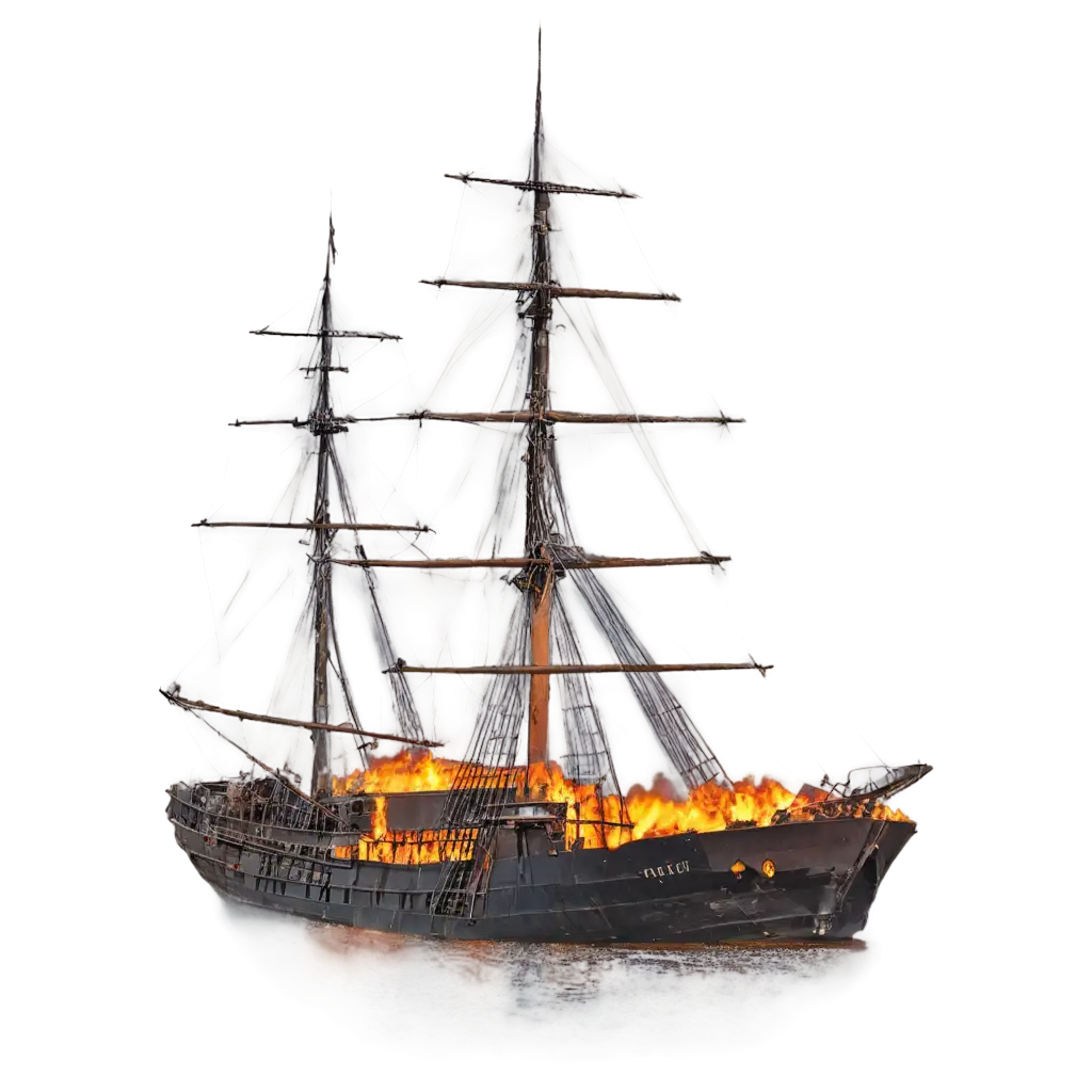 Fire-Ship-PNG-Image-for-Photoshop-Use-HighQuality-Graphic-Asset