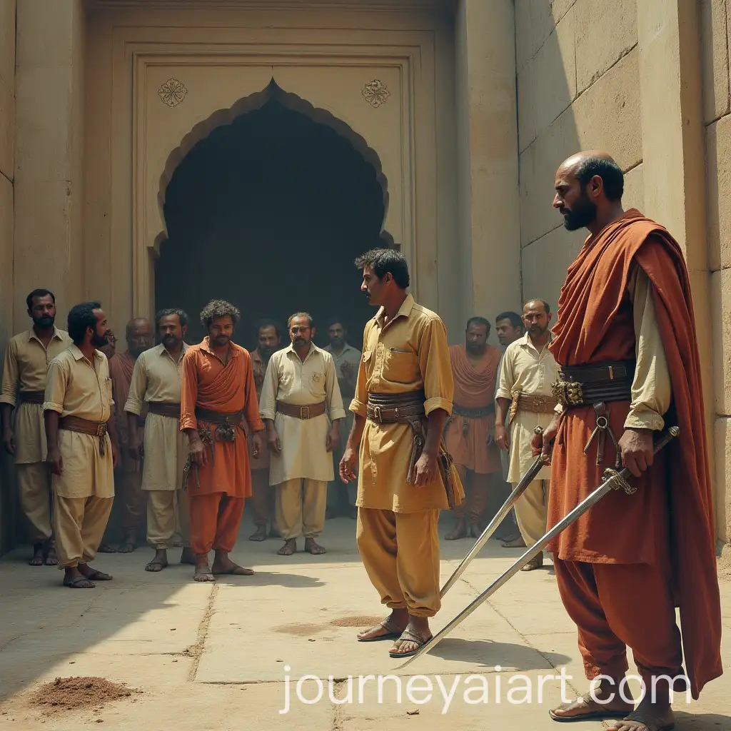 1977-Lahore-White-Mansion-Sword-Fight-and-Battle-Scene
