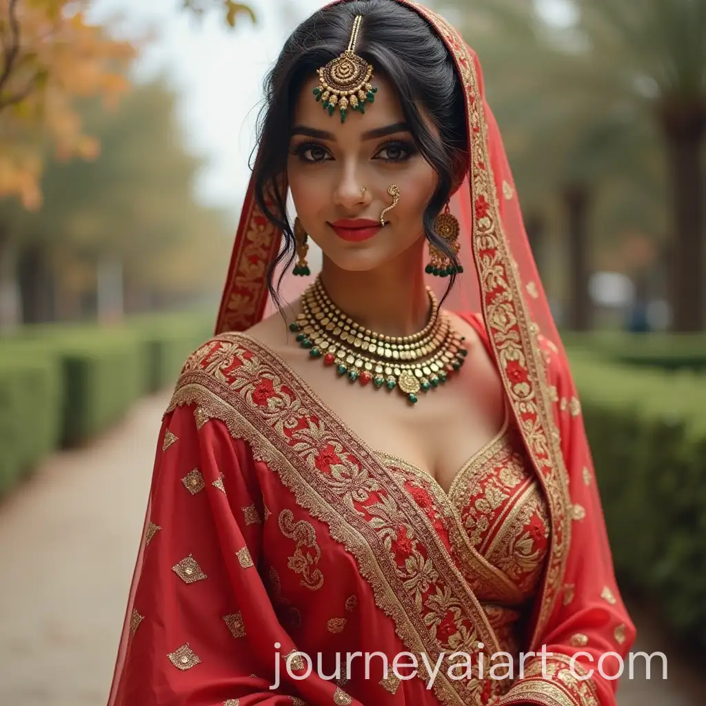 Elegant-Saree-Displayed-in-Traditional-Style