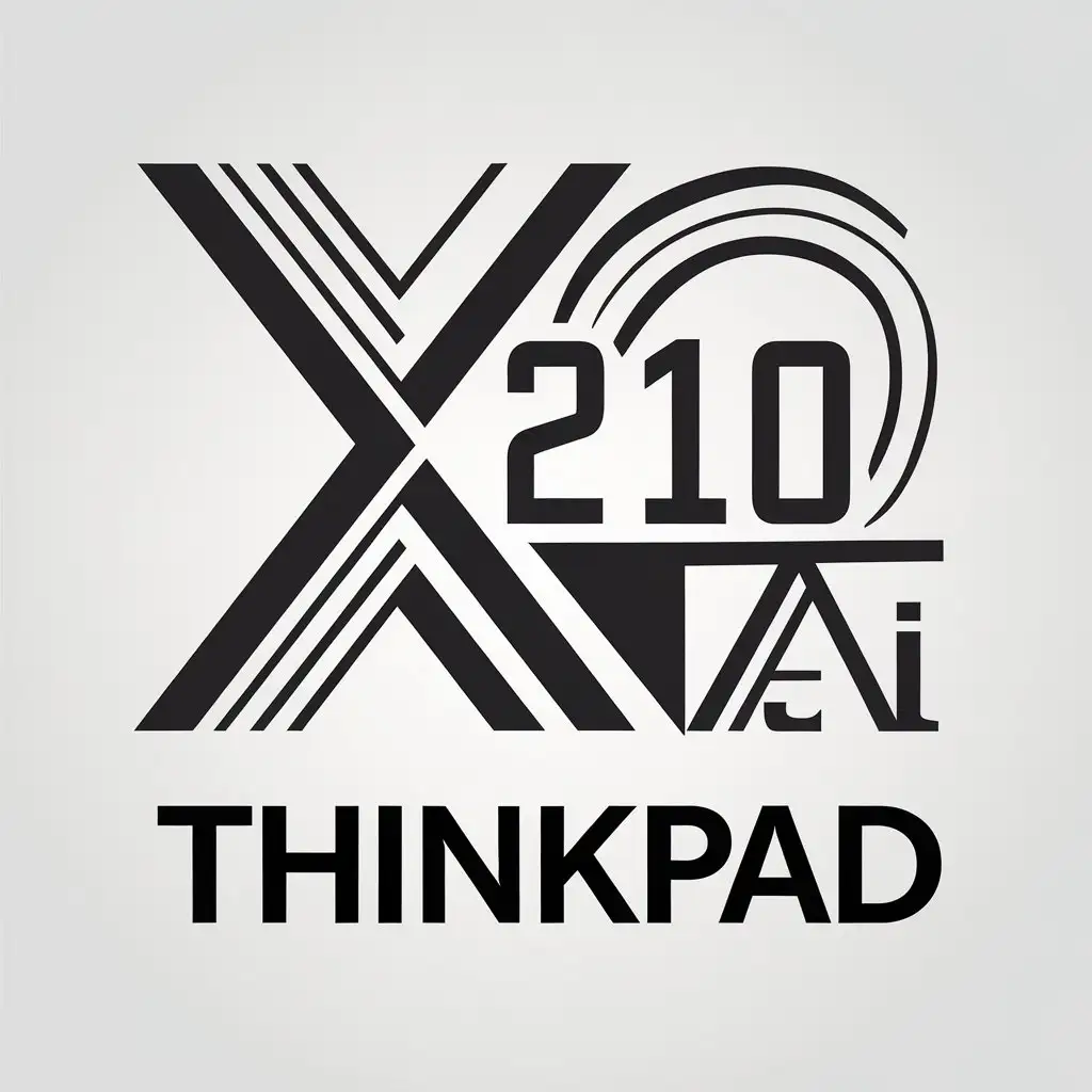 LOGO-Design-for-ThinkPad-Minimalistic-X210AI-Symbol-for-Technology-Industry