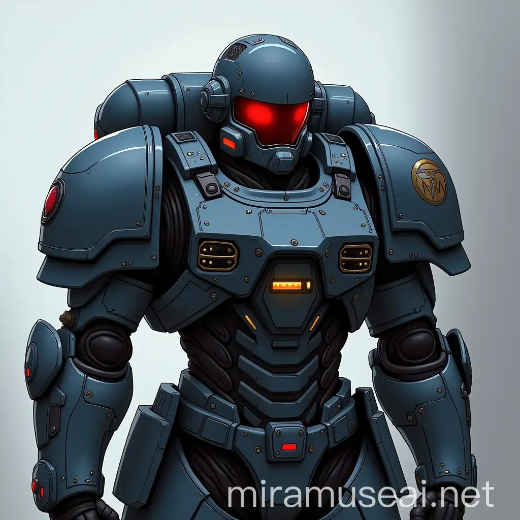 Anime Style Primaris Space Marine in Terminator Armor