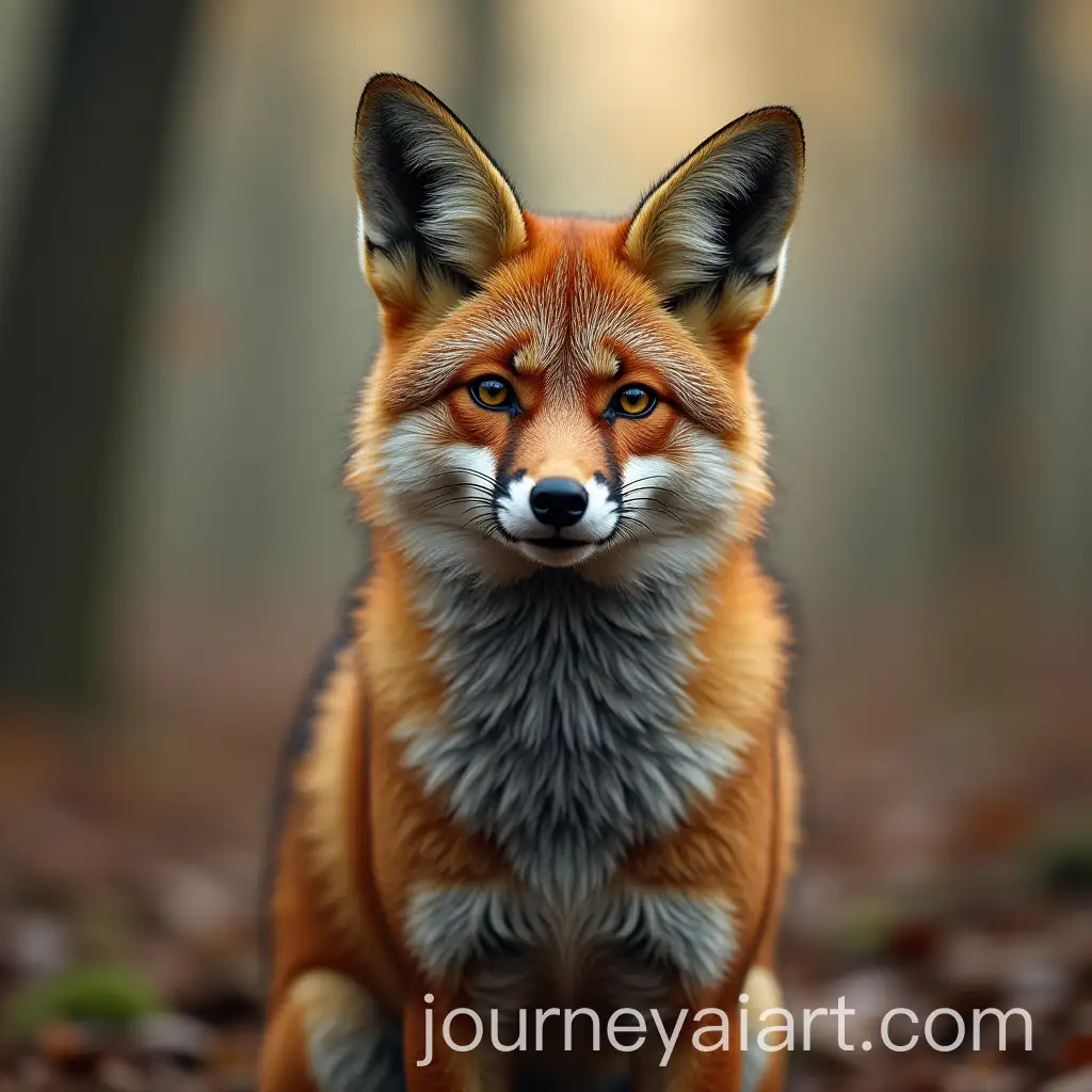 Pastel-Colored-Fox-in-the-Forest