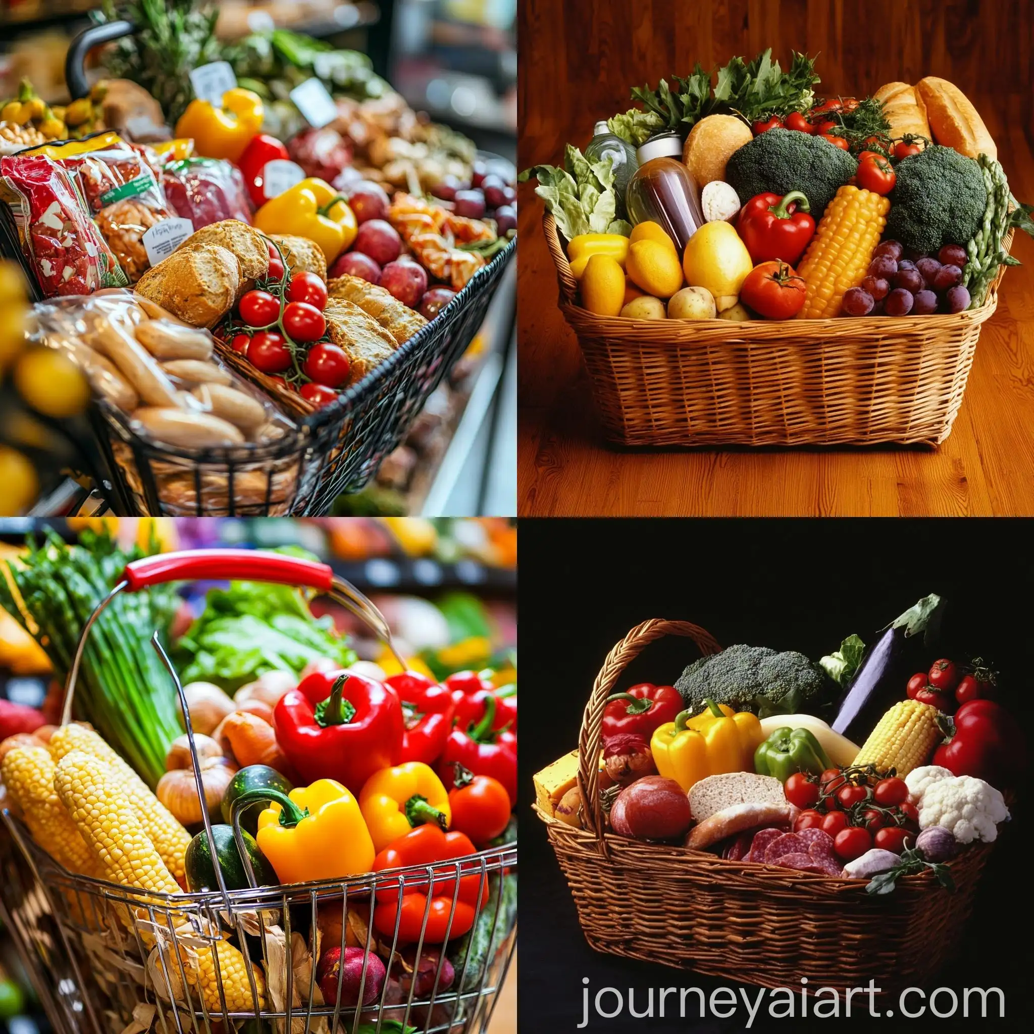 Colorful-Fruit-Basket-Arrangement-on-Rustic-Wooden-Table