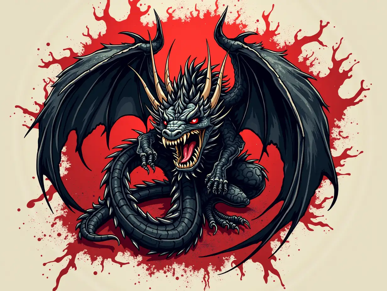 logo for tiktok with my name MRS DRAGONE for dragon games graffiti with black details