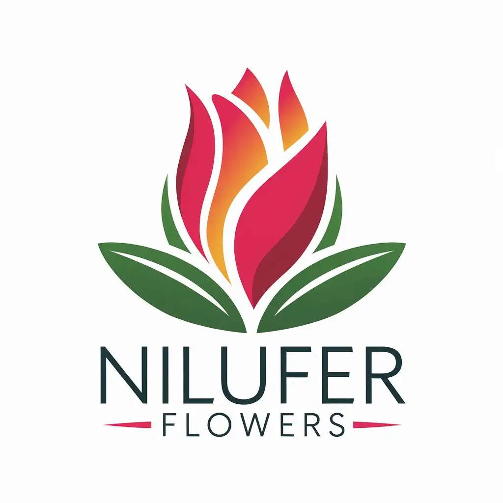 LOGO-Design-for-Nilufer-Flowers-Elegant-and-Fresh-with-a-Touch-of-Nature