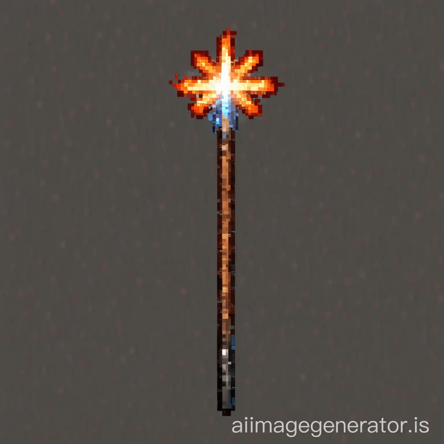 minecaft pixel firework staff transparent bottom item icon