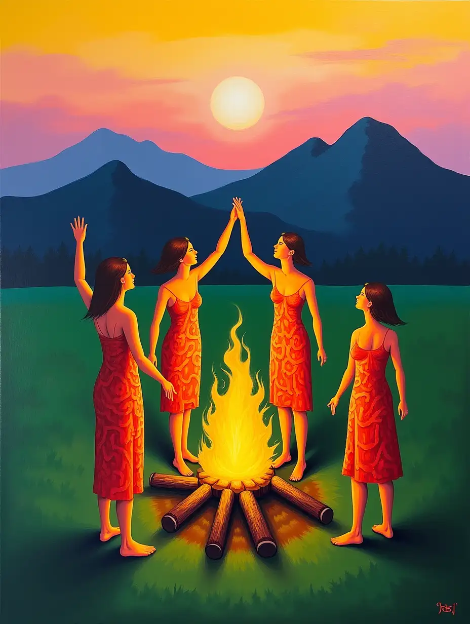 Naturist-Ritual-Dance-Around-Bonfire-in-Vibrant-Expressionist-Style