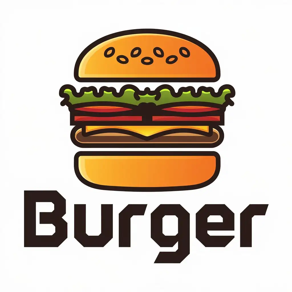 LOGO Design For Burger Modern Burger Symbol for the Restaurant Industry