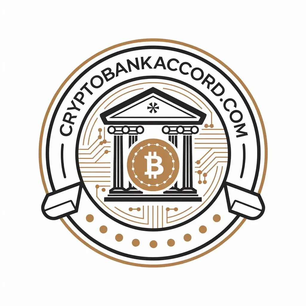 LOGO Design for CryptoBankAccordcom Vector Design with Crypto Bank Accord Symbol for Finance Industry