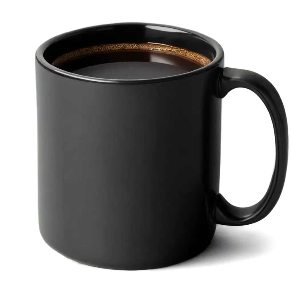 Black-Coffee-Mug-with-Shadow-HighQuality-PNG-for-Versatile-Use