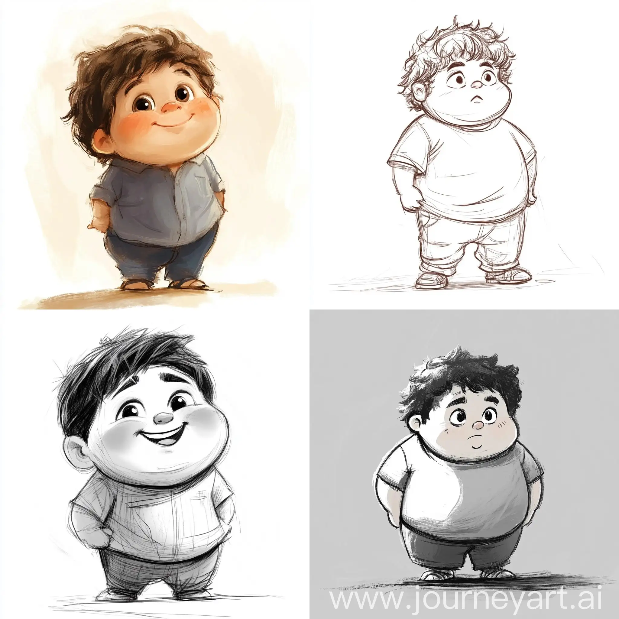 Cheerful-Chubby-Kid-in-Sketch-Style