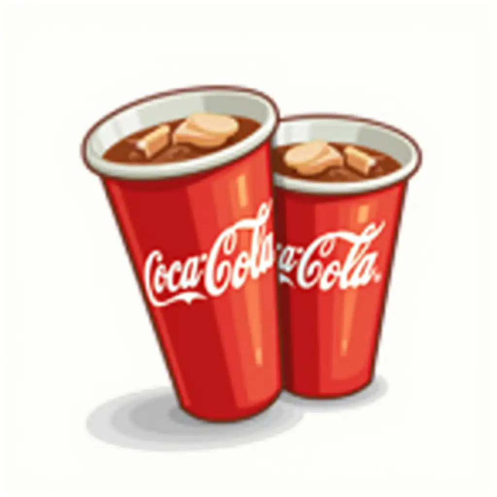Cartoon-Style-Plastic-Cups-Filled-with-CocaCola