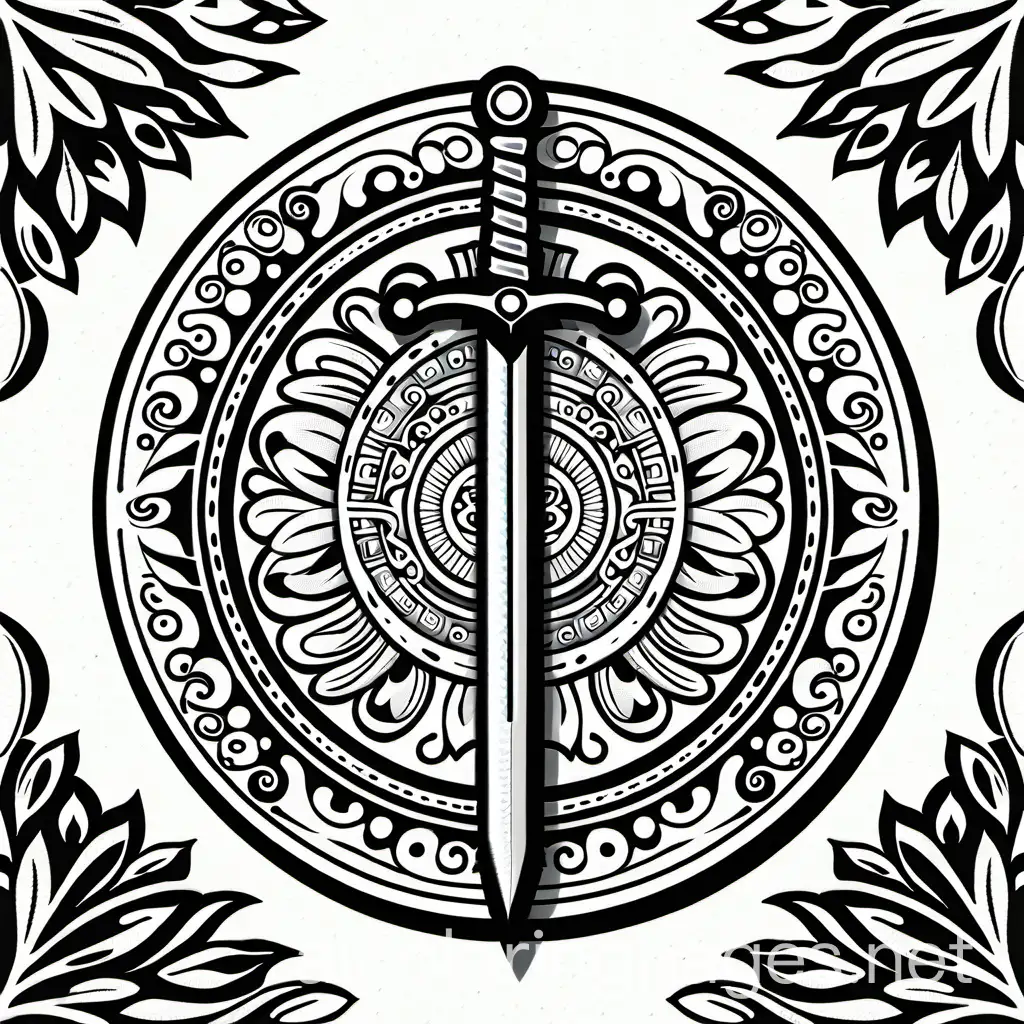 Mystical-Forest-Adventure-Mandala-Shield-and-Sword