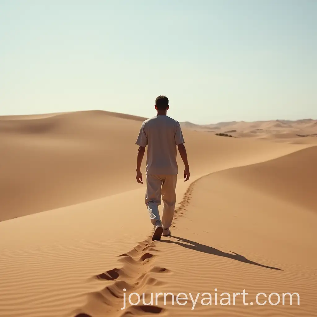 Man-Walking-Alone-in-the-Vast-Desert-Landscape