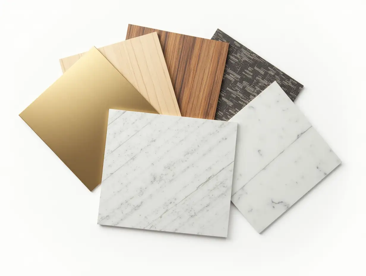 Interior-Material-Samples-Brushed-Gold-Bronze-Stone-Tile-and-More