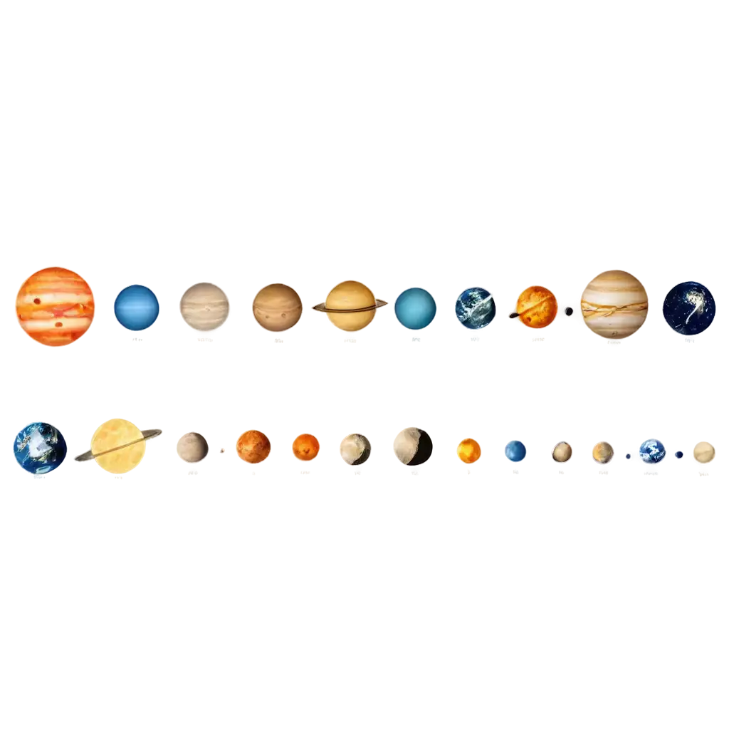 Solar-System-PlanPNG-Image-Usage-Analysisets-and-Moon-in-Perfect-Circles-PNG-Image-with-Transparent-Background