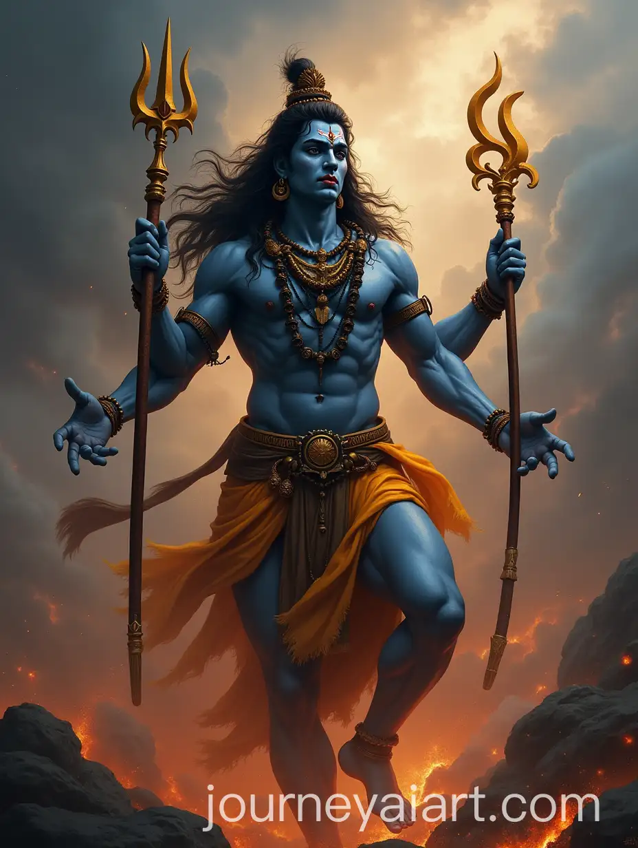 Lord-Shiva-Expressing-Divine-Wrath-in-Spiritual-Fury