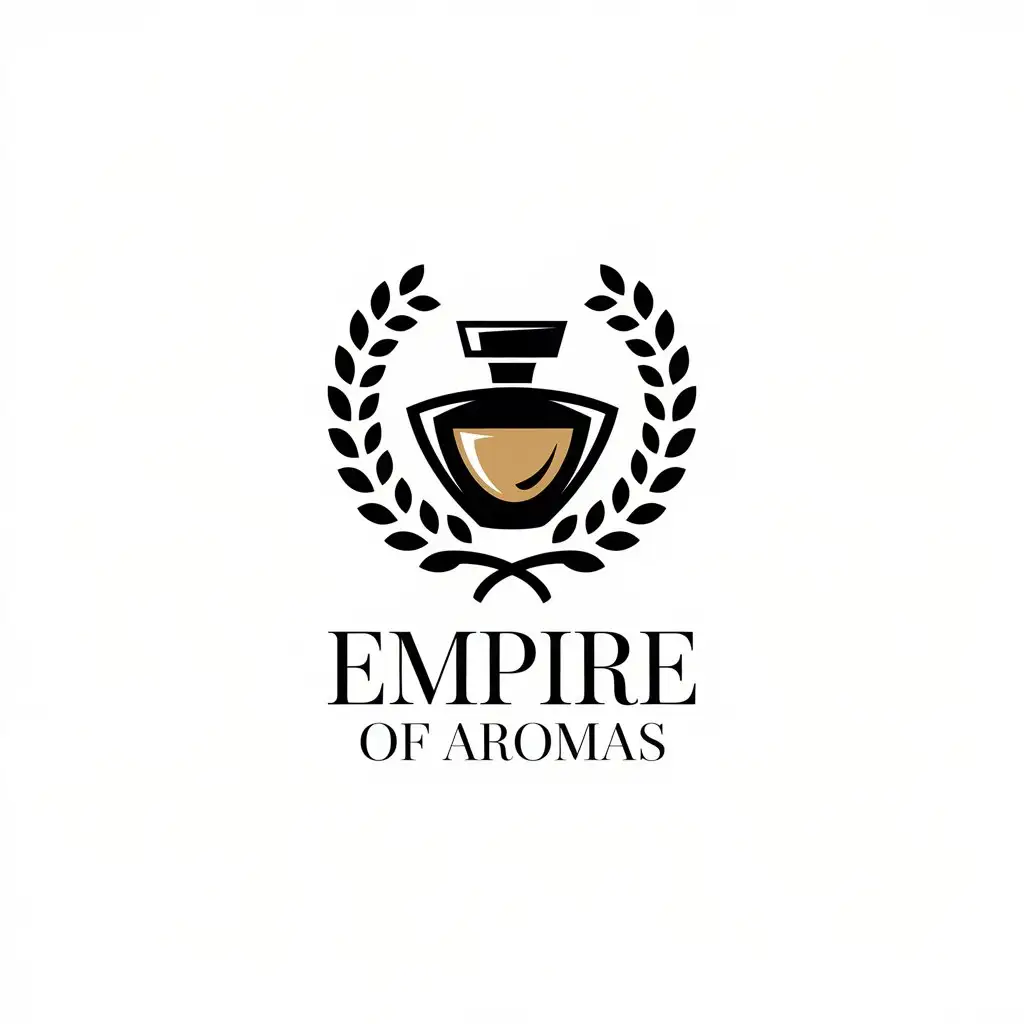 LOGO-Design-for-Empire-of-Aromas-Elegant-Perfume-Bottle-with-a-Touch-of-Luxury-on-a-Clear-Background