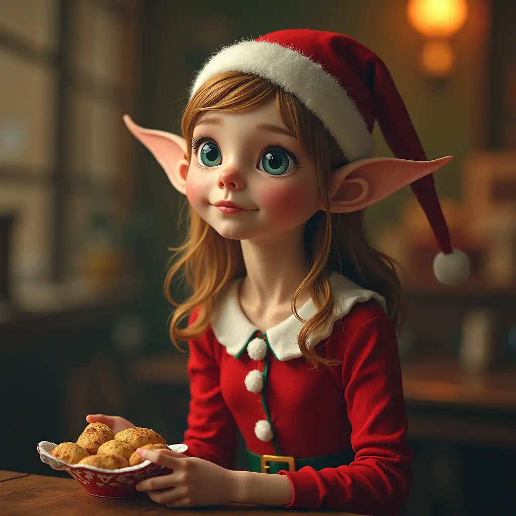 Whimsical Elf Characters in a Magical Forest