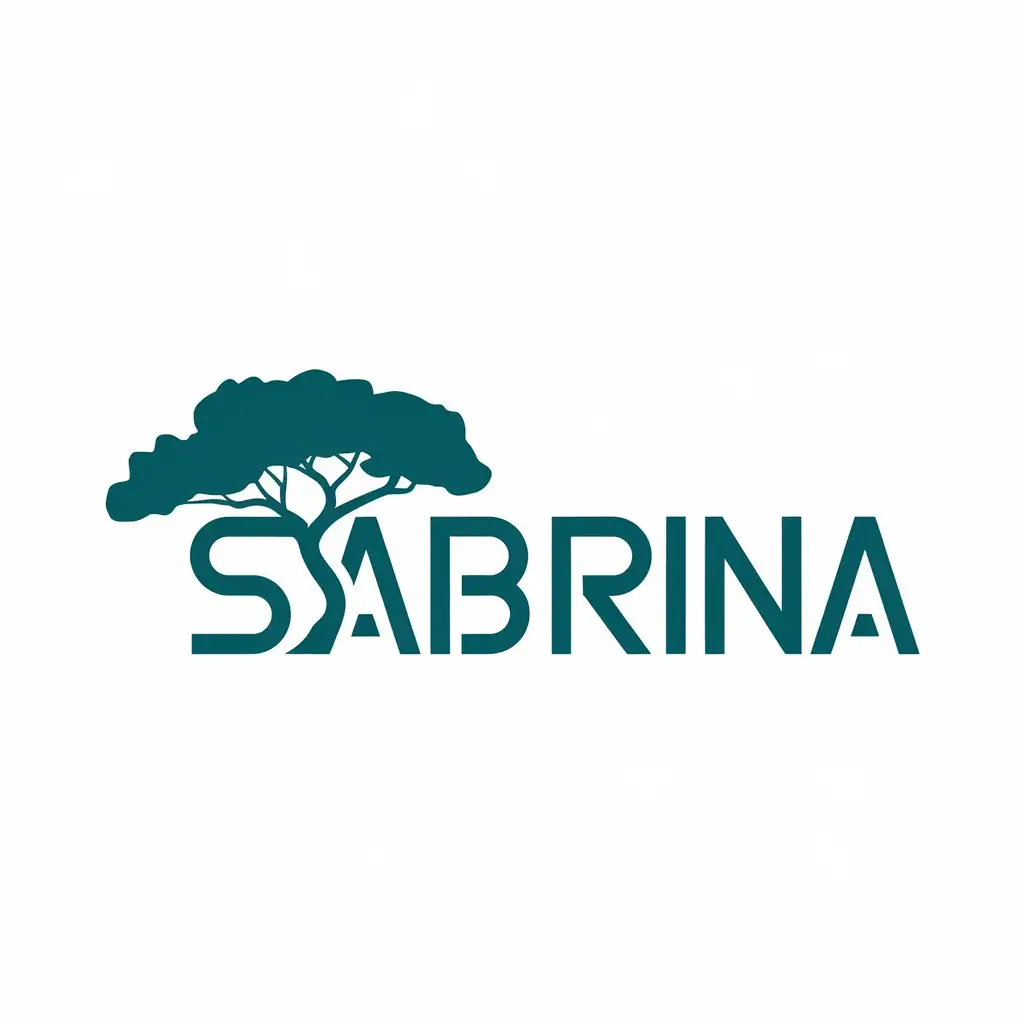 LOGO-Design-for-Sabrina-Tree-Symbol-with-a-Moderate-Clear-Background