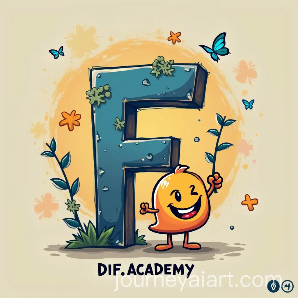 First-Instagram-Post-for-Difacademy-Featuring-a-Maththemed-Smiling-Letter-F