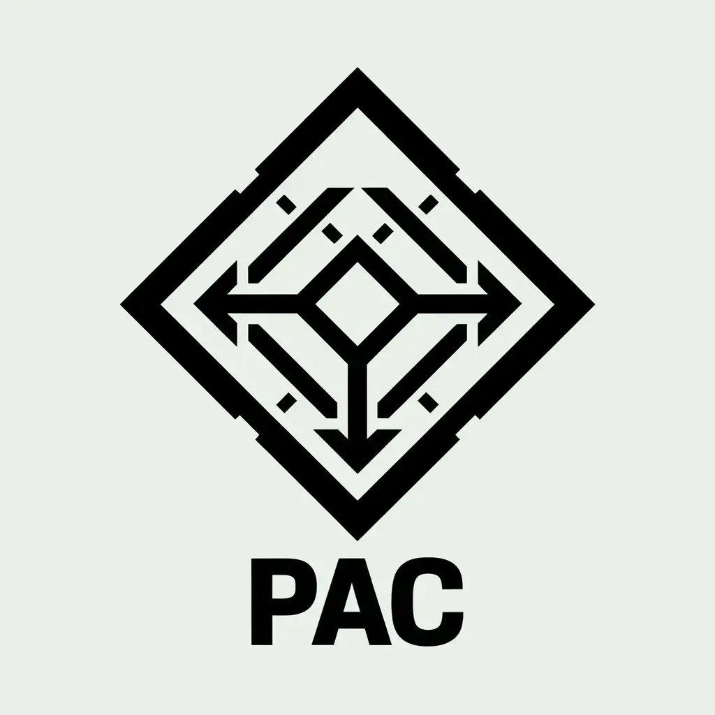 LOGO Design For PAC Secret Organization with Steel Diamond Symbol