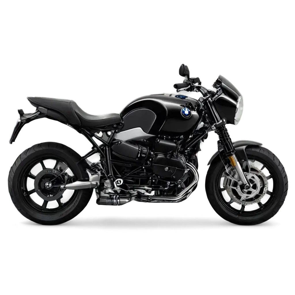 BMW-R-Nine-T-Black-Colour-Bike-Front-Side-PNG-Image-HighQuality-and-Detailed