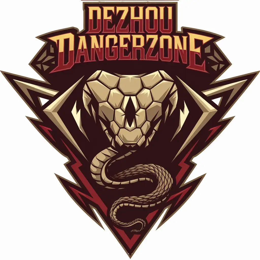 LOGO-Design-for-DEZHOU-DangerZone-Eye-Snake-Symbol-with-Vector-Style-for-the-Entertainment-Industry