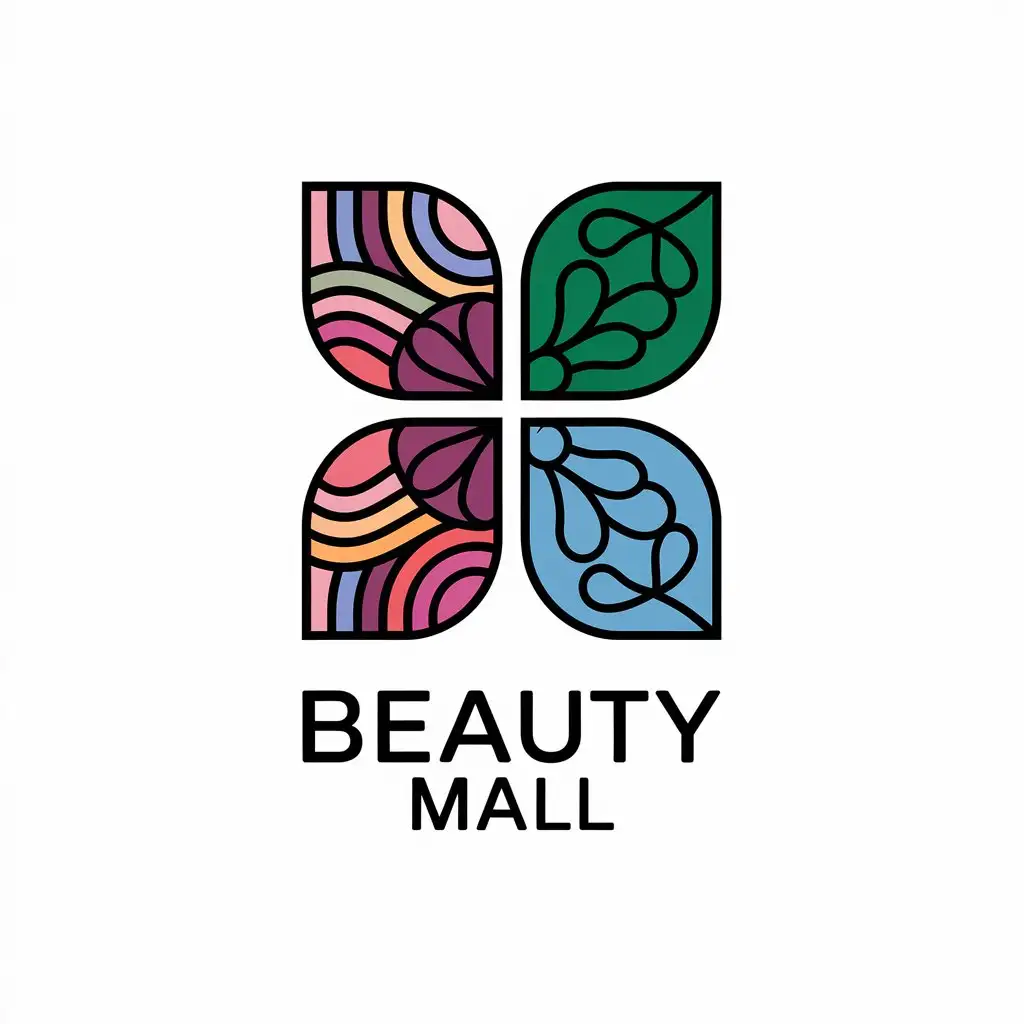 LOGO-Design-For-Beauty-Mall-Patterns-and-Moderate-Elegance-with-Clear-Background