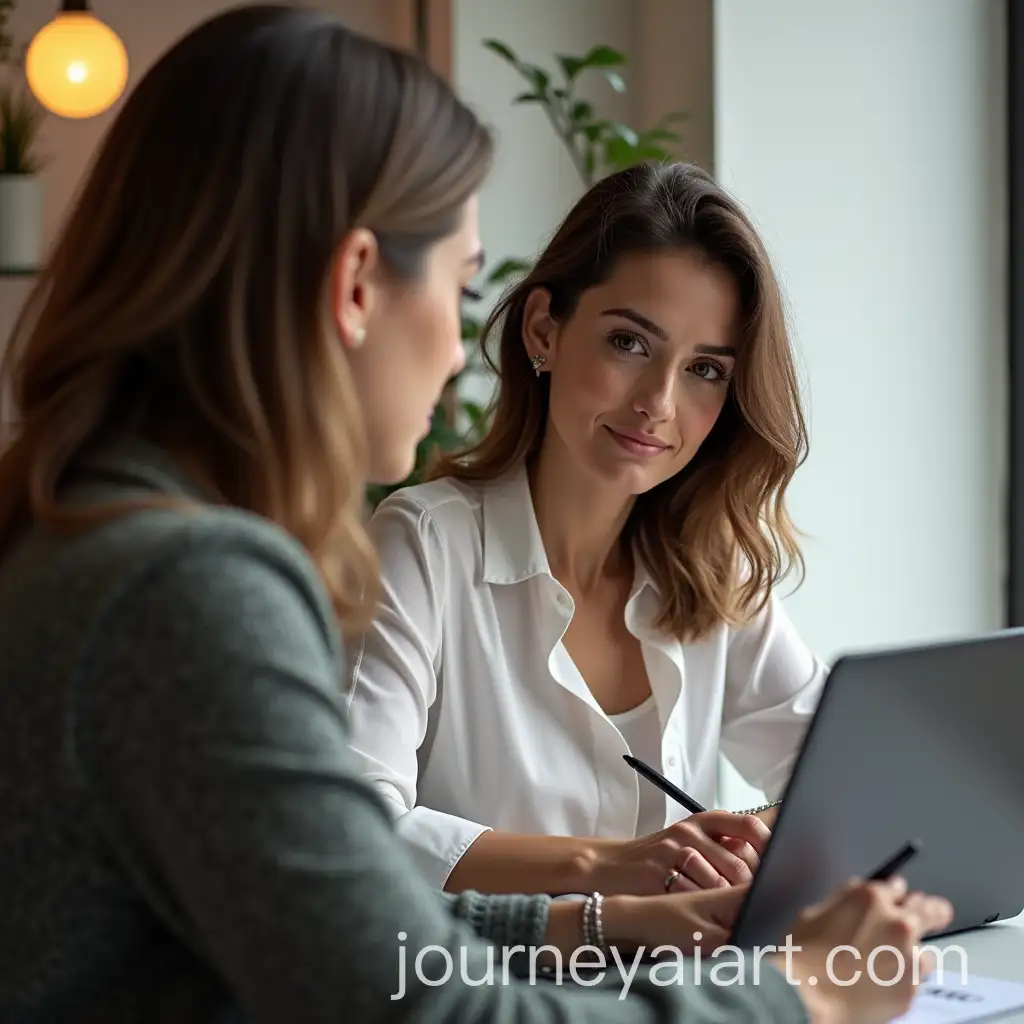 Women-Empowerment-in-Industry-Professional-Woman-Working-at-Desk-with-Laptop